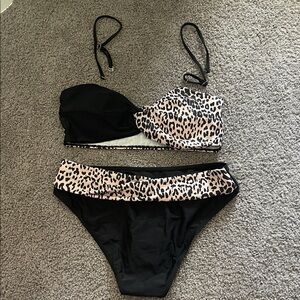 Leopard Print Bikini Set